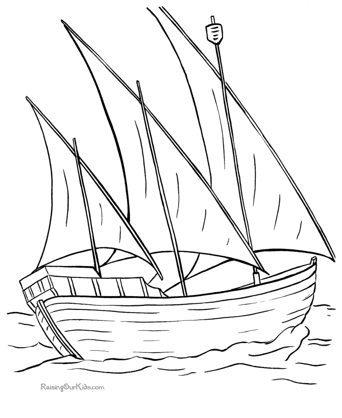 Ship coloring pages to download and print for free