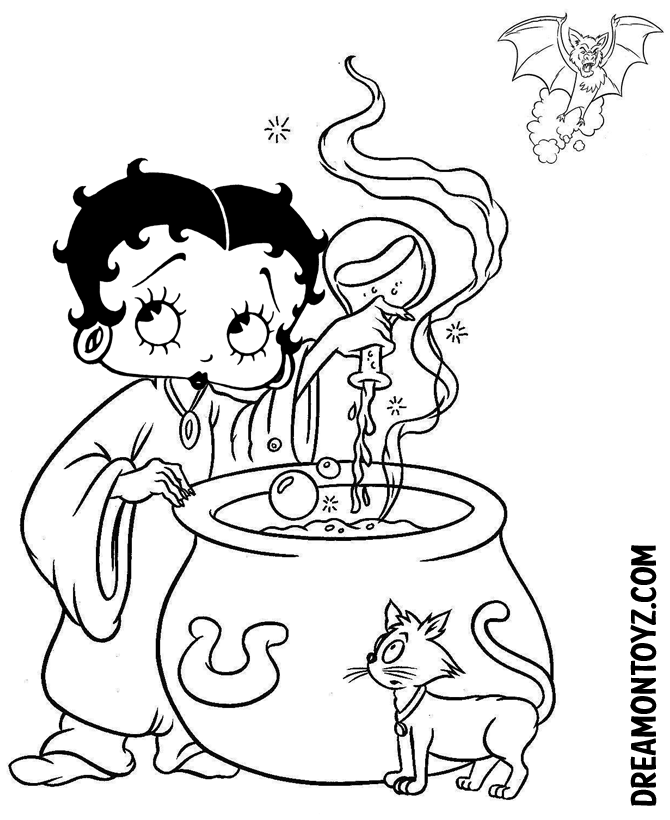 Coloring page : Betty-boop-free-to-color-for-children Just Color