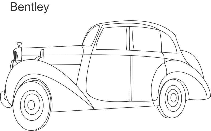 Bentley Coloring Pages to download and print for free
