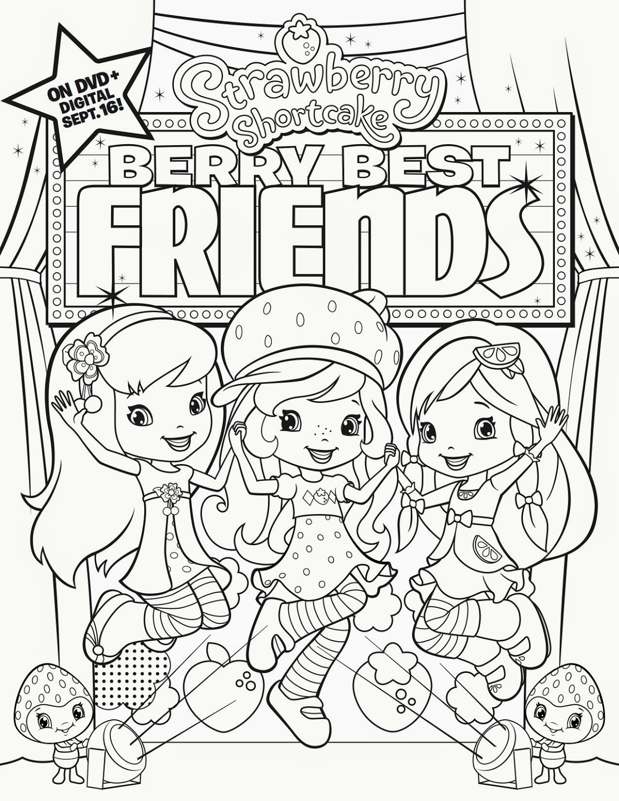 Strawberry shortcake berrykins coloring pages download and print for free