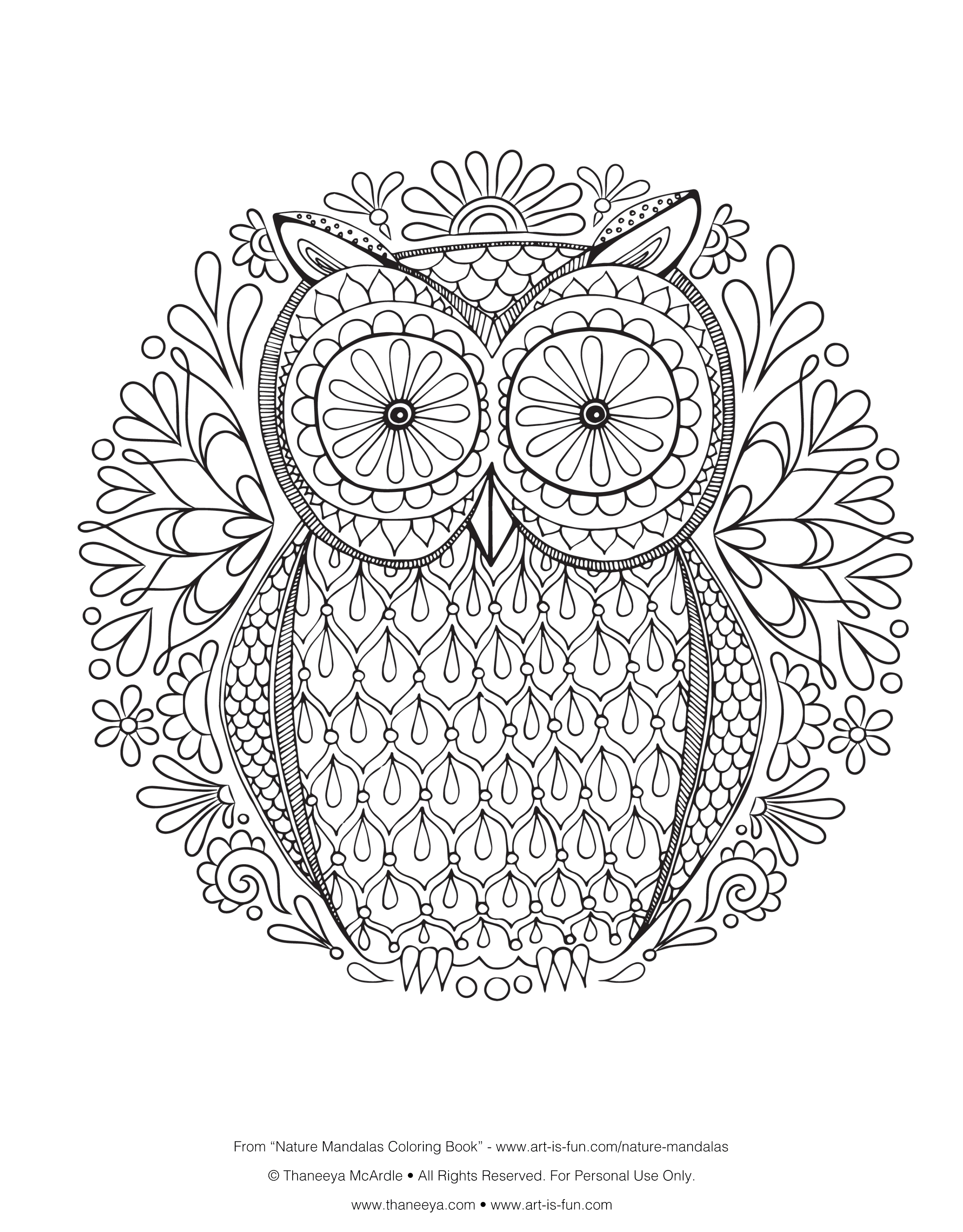 Art therapy coloring pages to download and print for free