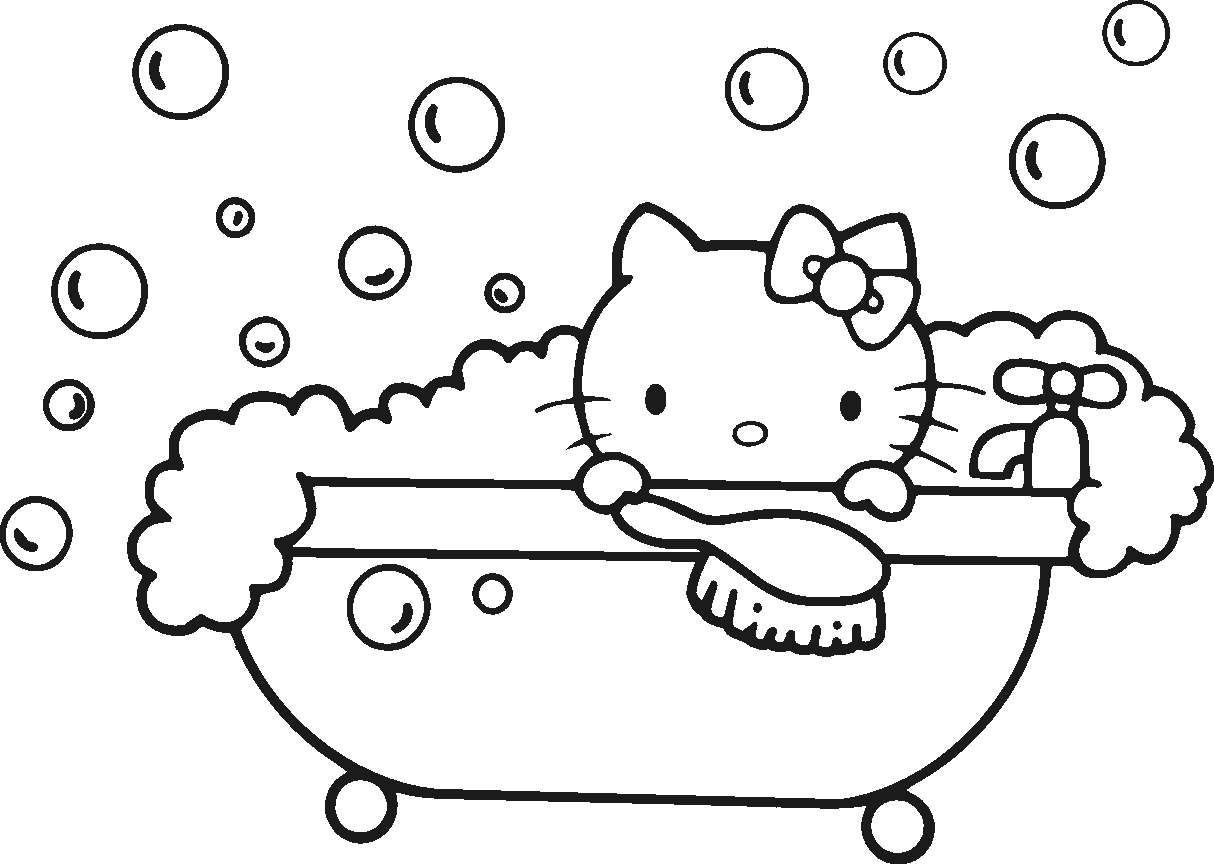 Hello Kitty Coloring Pages for kids