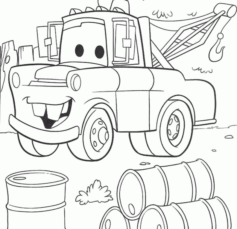 Mater coloring pages to download and print for free