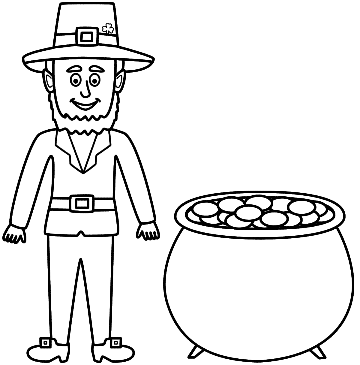 Leprechaun coloring pages to download and print for free