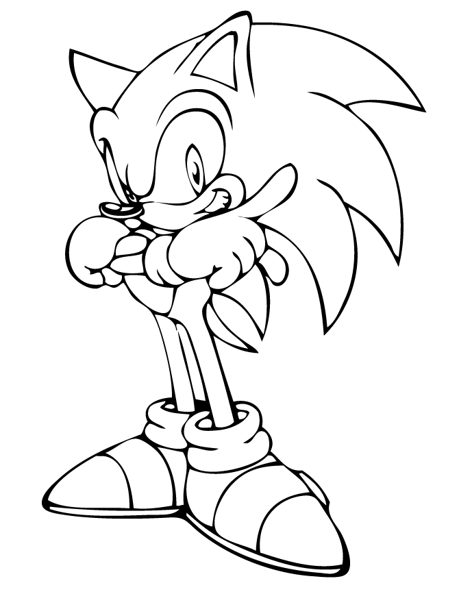 Get Sonic The Hedgehog Colouring Pages Free PNG Super Coloring