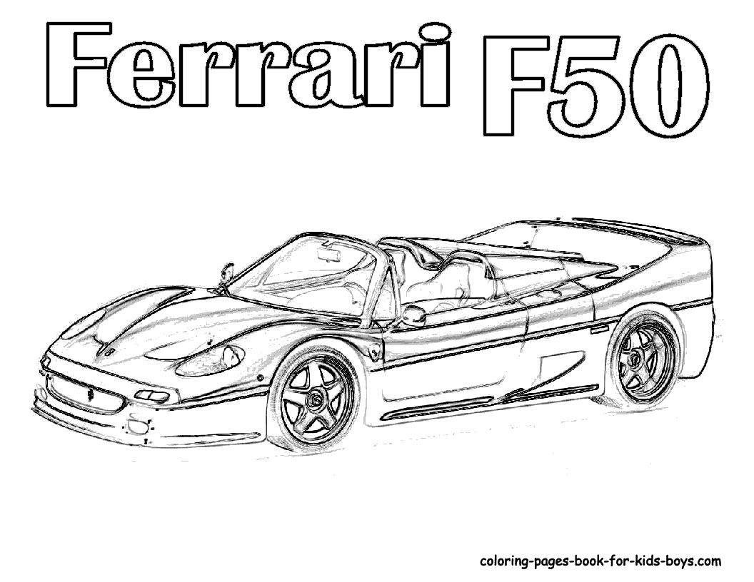 Ferrari Car Coloring Pages Printable Coloring Pages