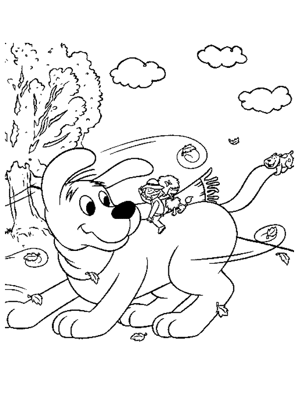 Clifford coloring pages to download and print for free