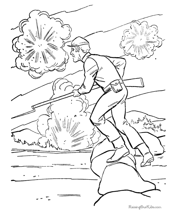 Revolutionary war coloring pages to download and print for free