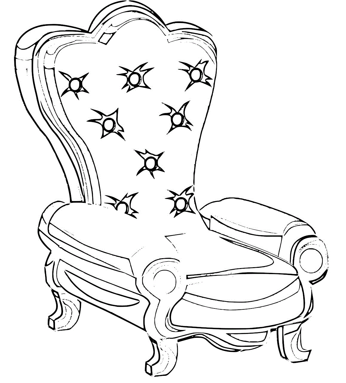 Armchair Race Coloring Pages