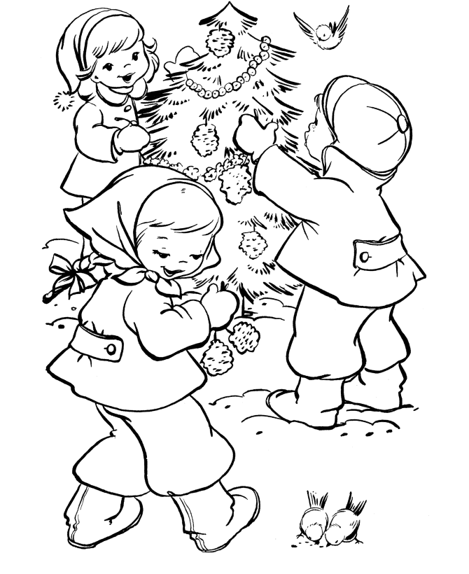 Christmas Decorations Coloring Pages to download and print
