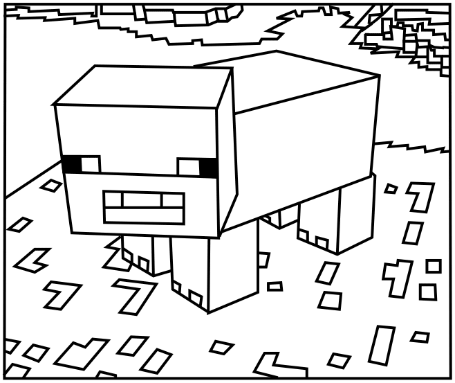Minecraft coloring pages to download and print for free
