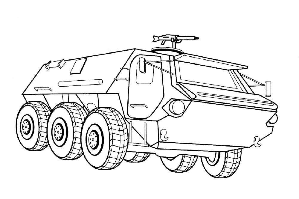 Military equipment Coloring Pages to download and print for free