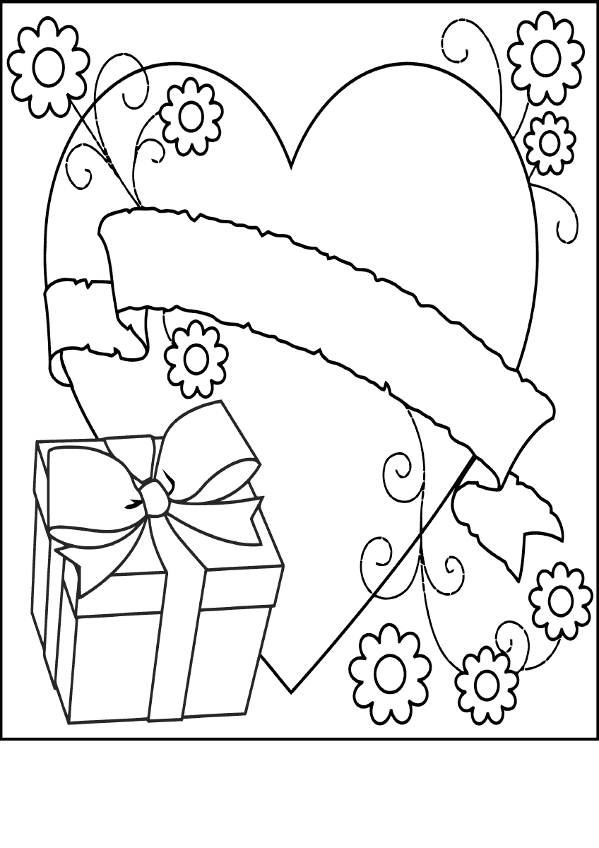 Gift to mom coloring pages to download and print for free