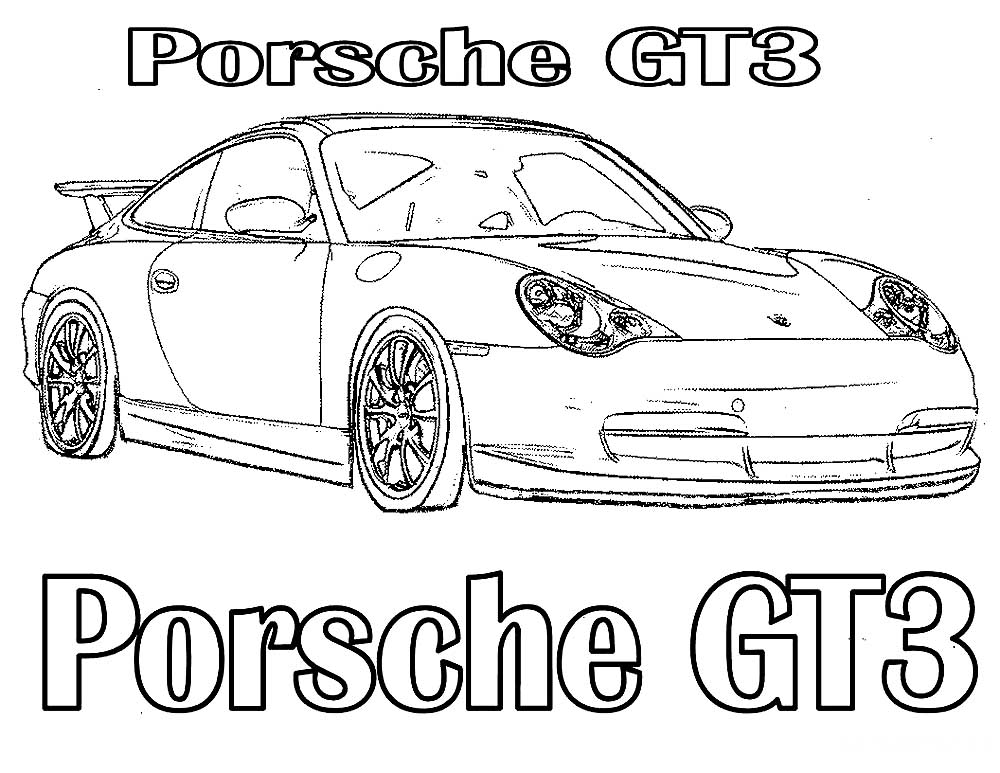Porsche Coloring Pages to download and print for free