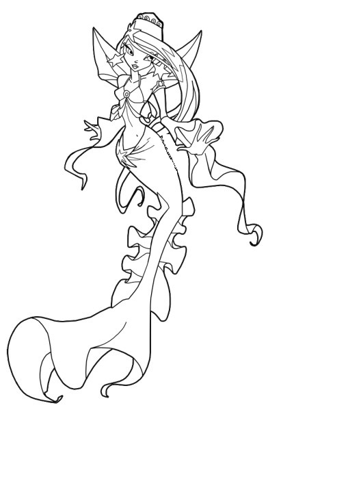 Winx Mermaid coloring pages, to print and download for free