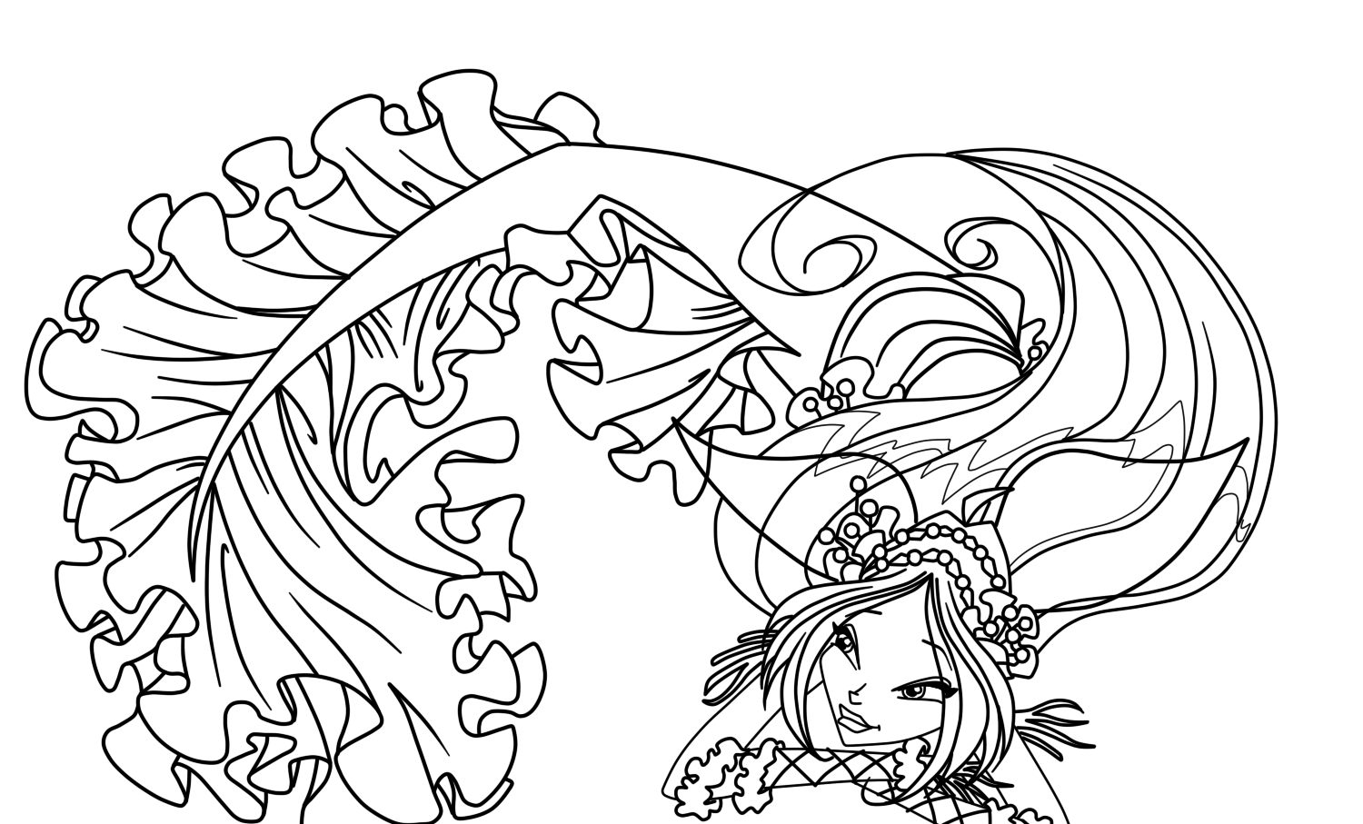Winx Mermaid coloring pages, to print and download for free