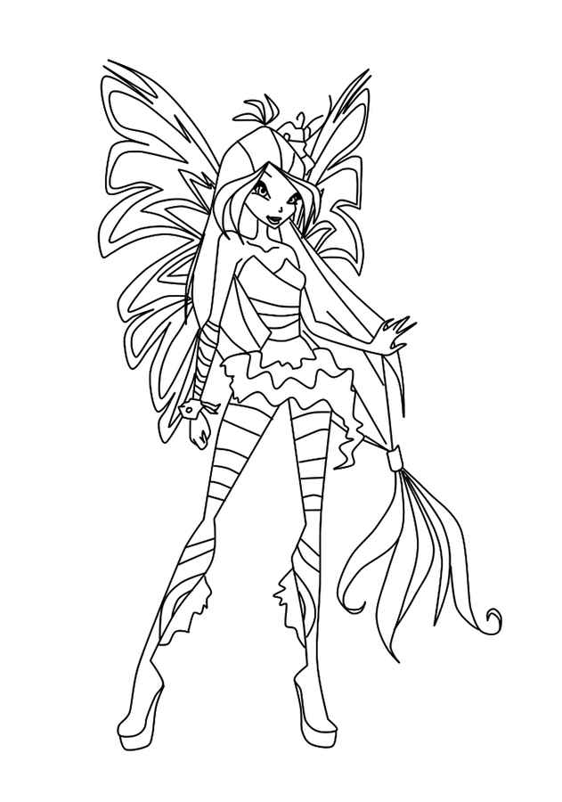 Winx Sirenix coloring pages to download and print for free