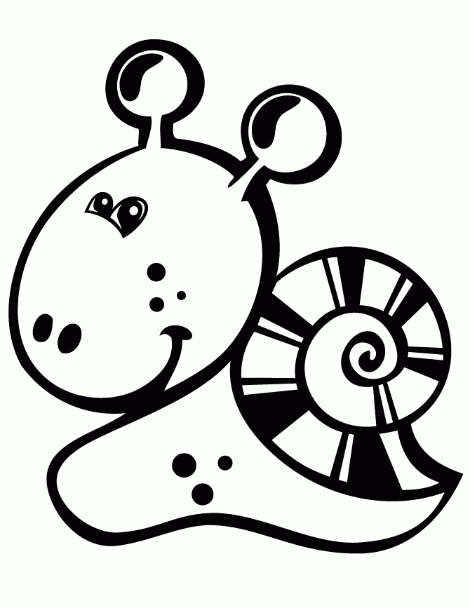 Snail coloring pages to download and print for free
