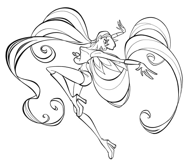 Winx Stella coloring pages to print for free, Winx Stella pictures