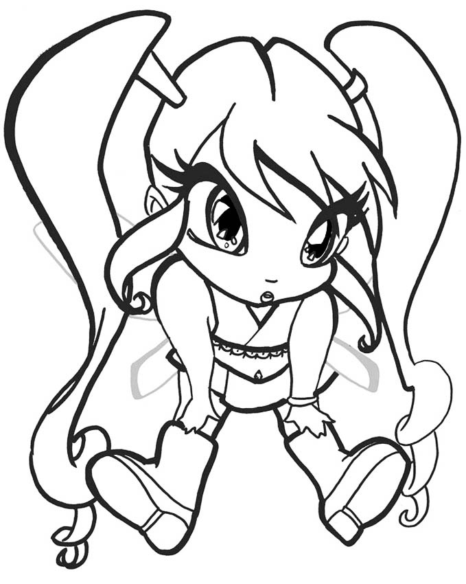 Pixie Winx Coloring Pages