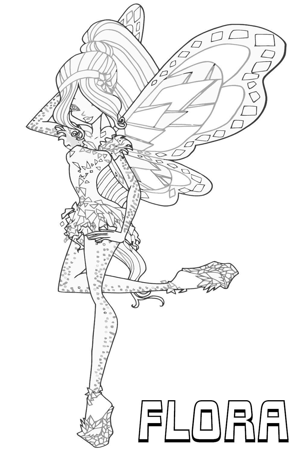 Winx Tynix coloring pages to download and print for free