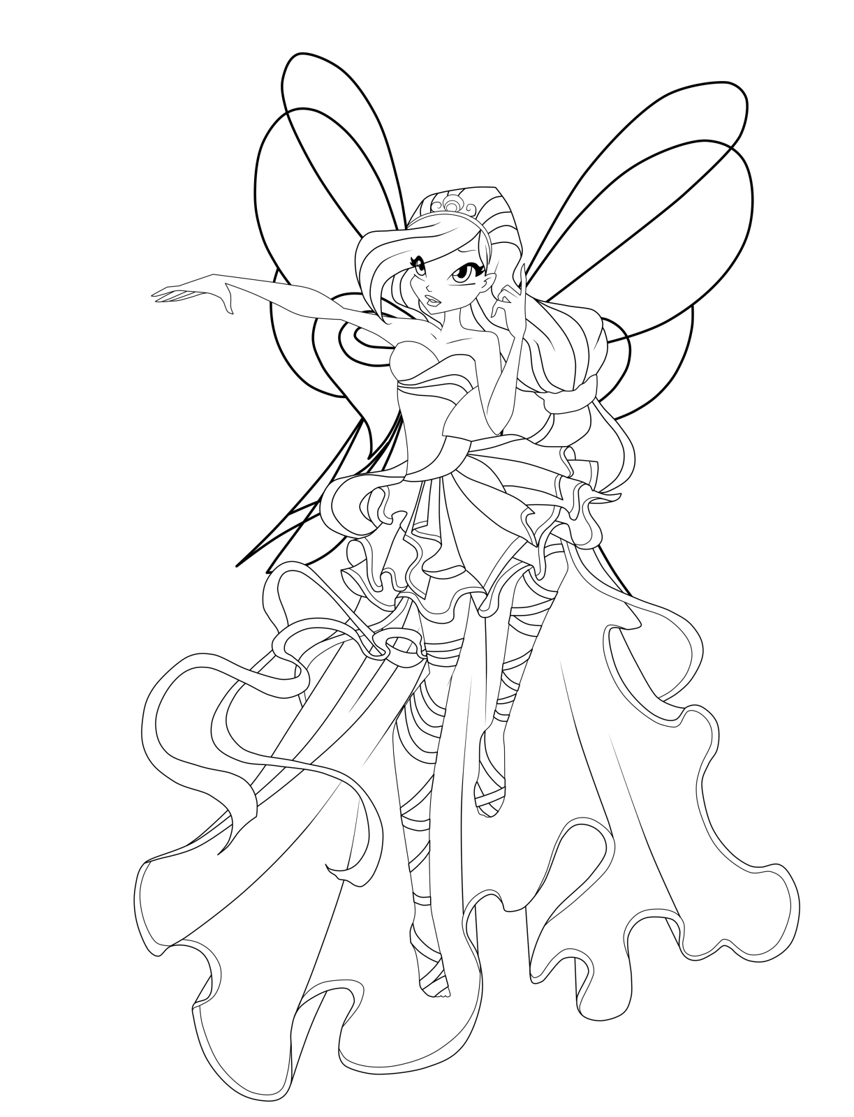 Winx Sirenix coloring pages to download and print for free