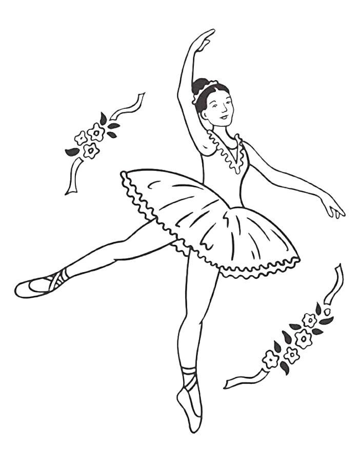 Ballerina Coloring Pages (Free Printable PDF Sheets)
