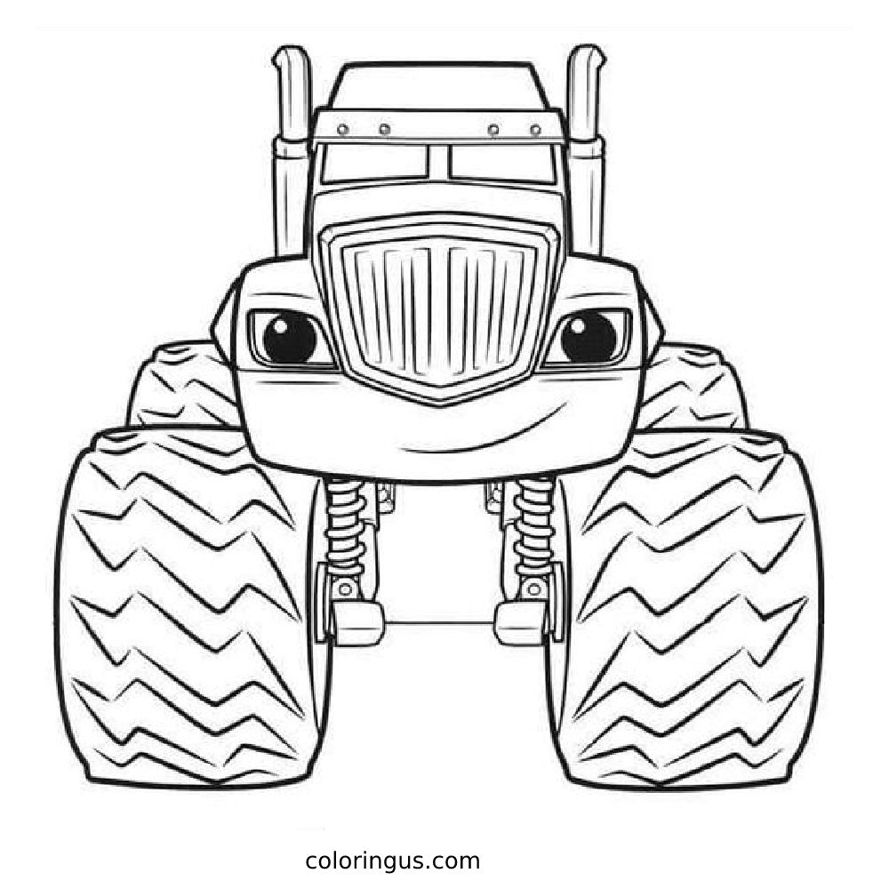 Blaze Coloring Pages (Free Printable PDF)