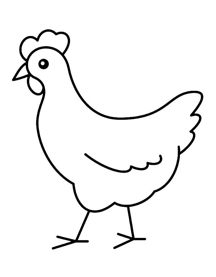 Chicken Coloring Pages (Free Printable PDF)
