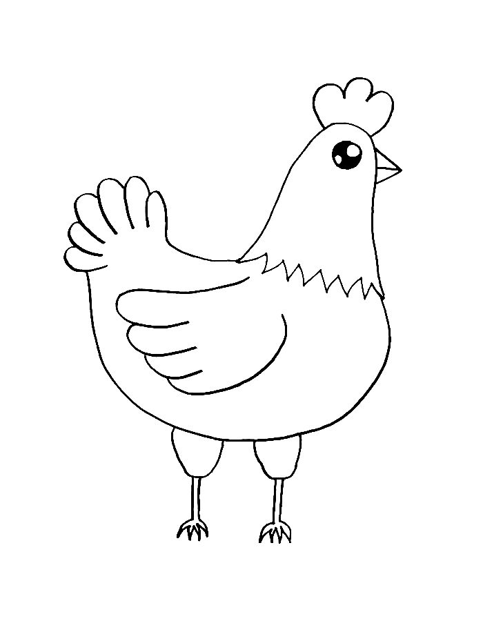 Chicken Coloring Pages (Free Printable PDF)
