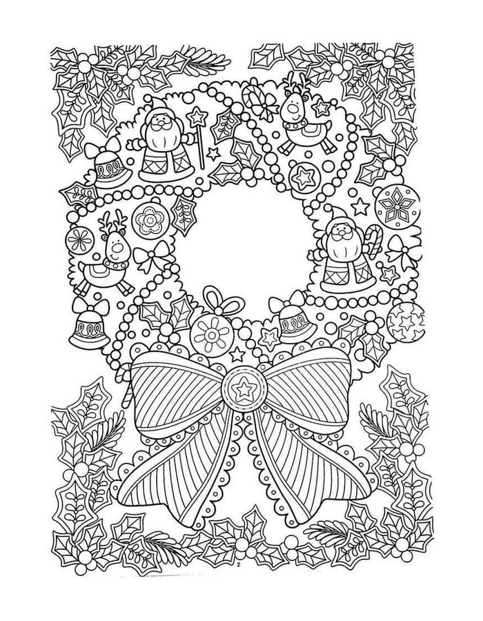 Christmas Mandala Coloring Pages (Free Printable PDF)