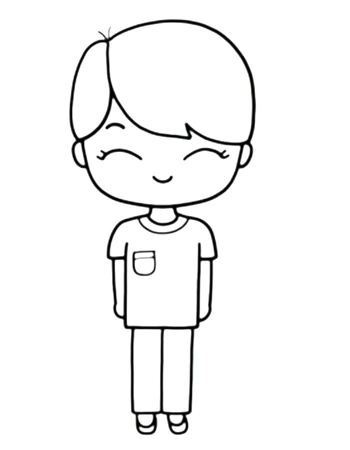 Cool Boy Free Printable Coloring Page (Free Printable PDF)