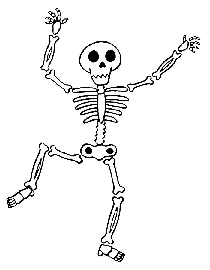Skeleton Coloring Pages (Free Printable PDF)