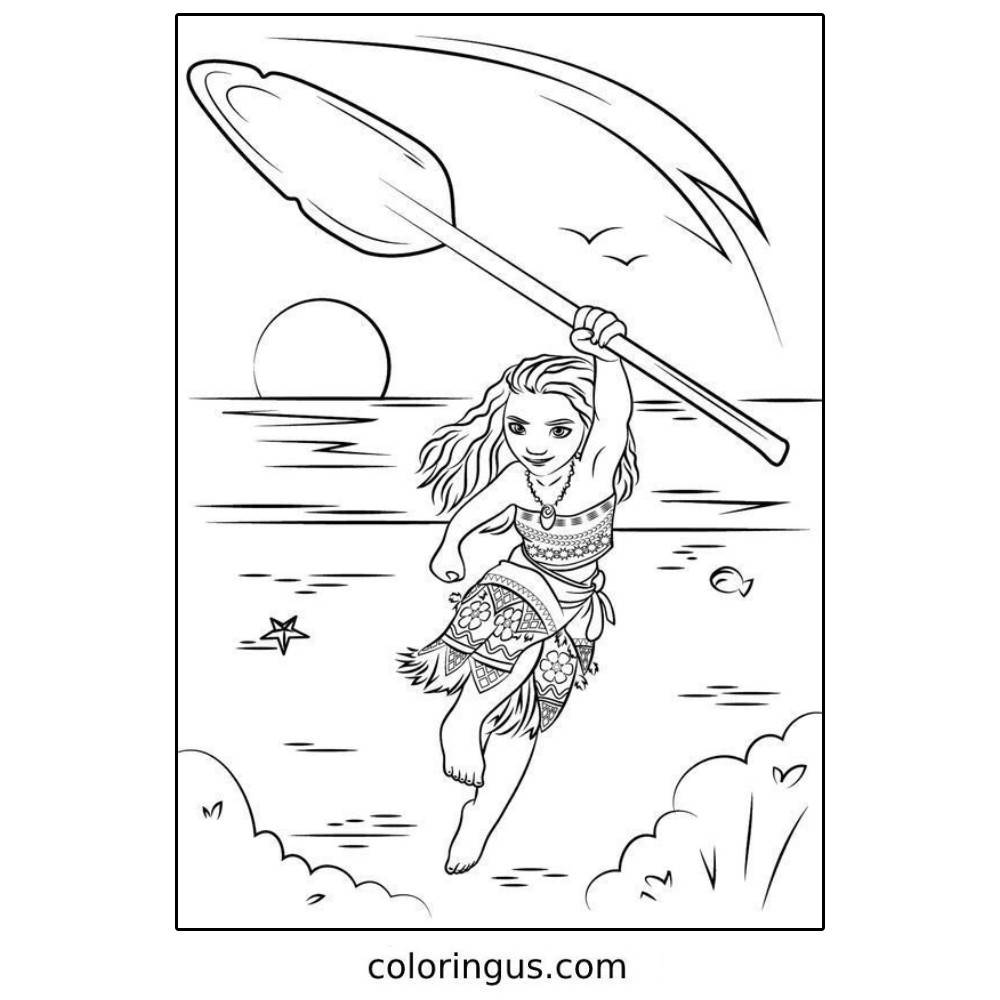 Moana Coloring Pages (Free Printable PDF)