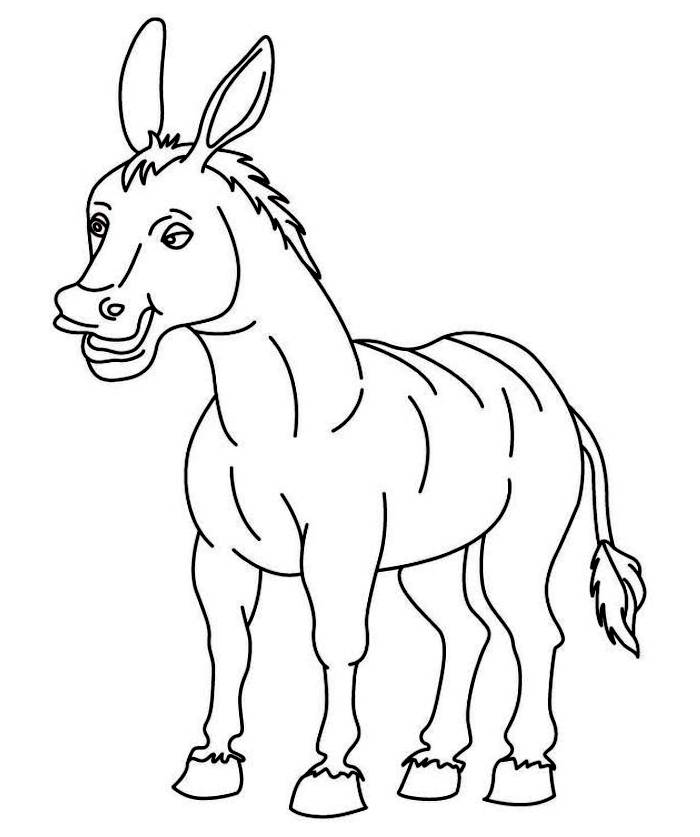 Donkey Coloring Pages (Free Printable PDF)