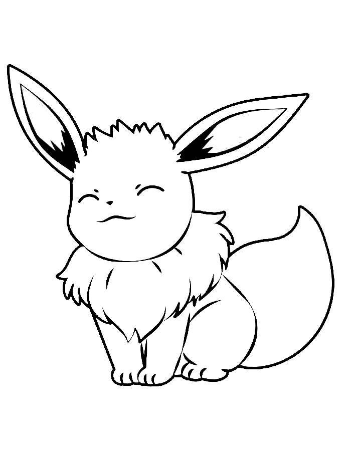 Eevee Coloring Pages (Free Printable PDF)