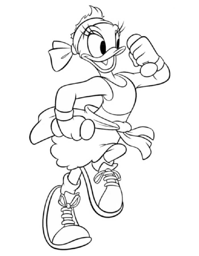 Daisy Duck Coloring Pages (Free Printable PDF)