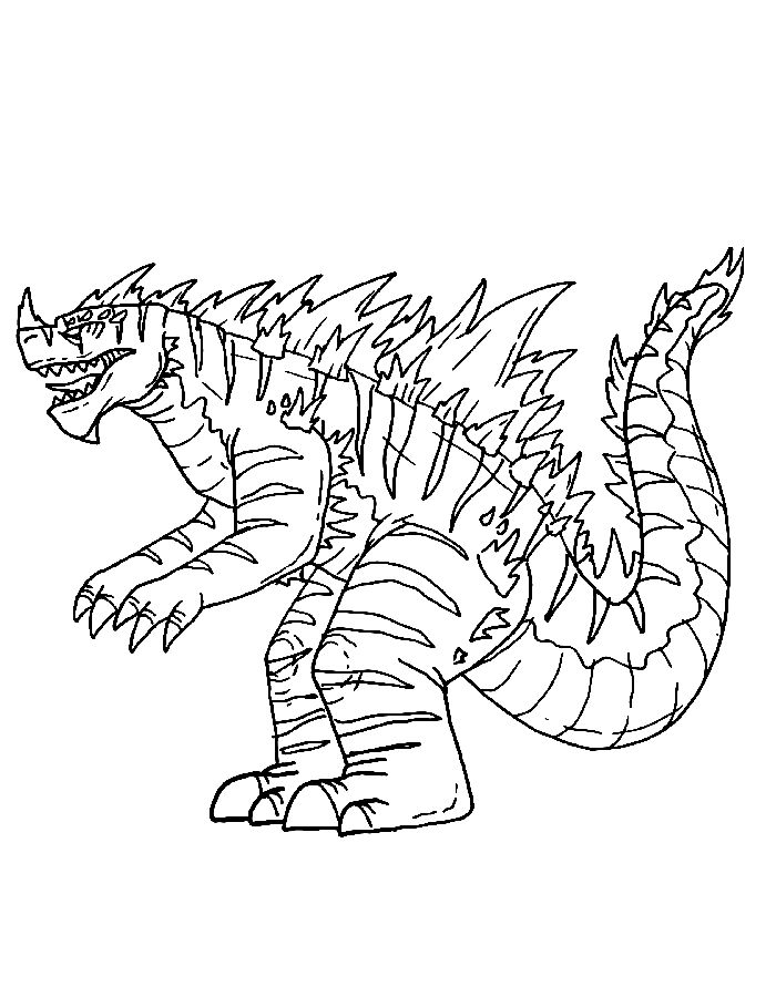 Godzilla Coloring Pages (Free Printable PDF)