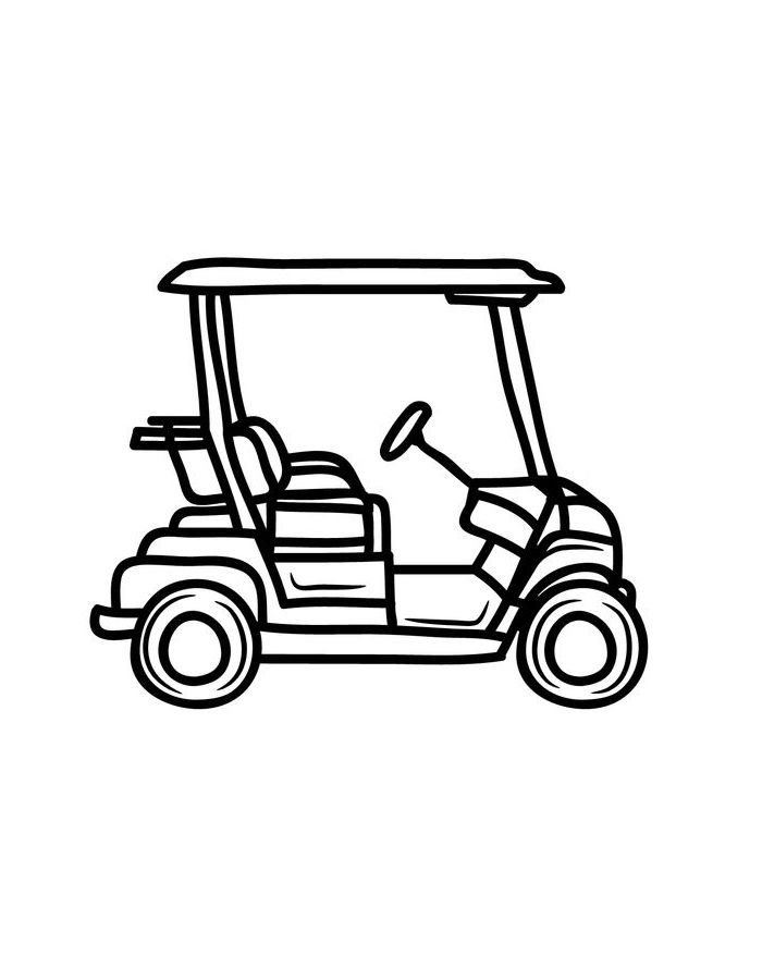 Golf Coloring Pages (Free Printable PDF)