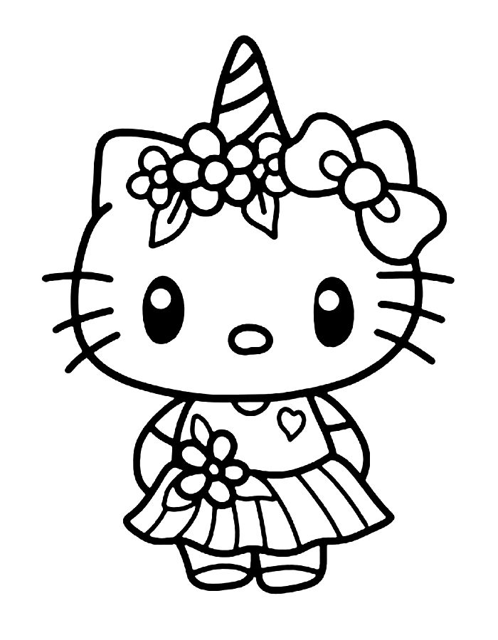 Hello Kitty Coloring Pages (Free Printable PDF)