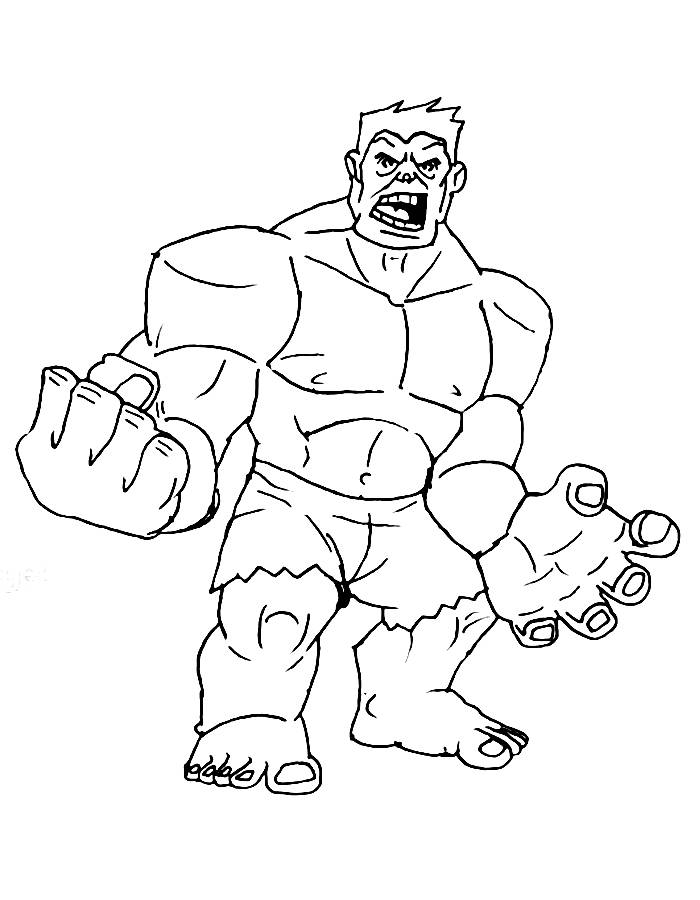 Hulk Coloring Pages (Free Printable PDF)