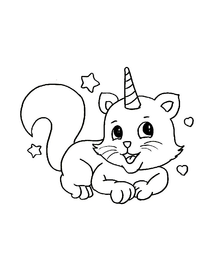 Free Printable Kittycorn Coloring Page (Free Printable PDF)
