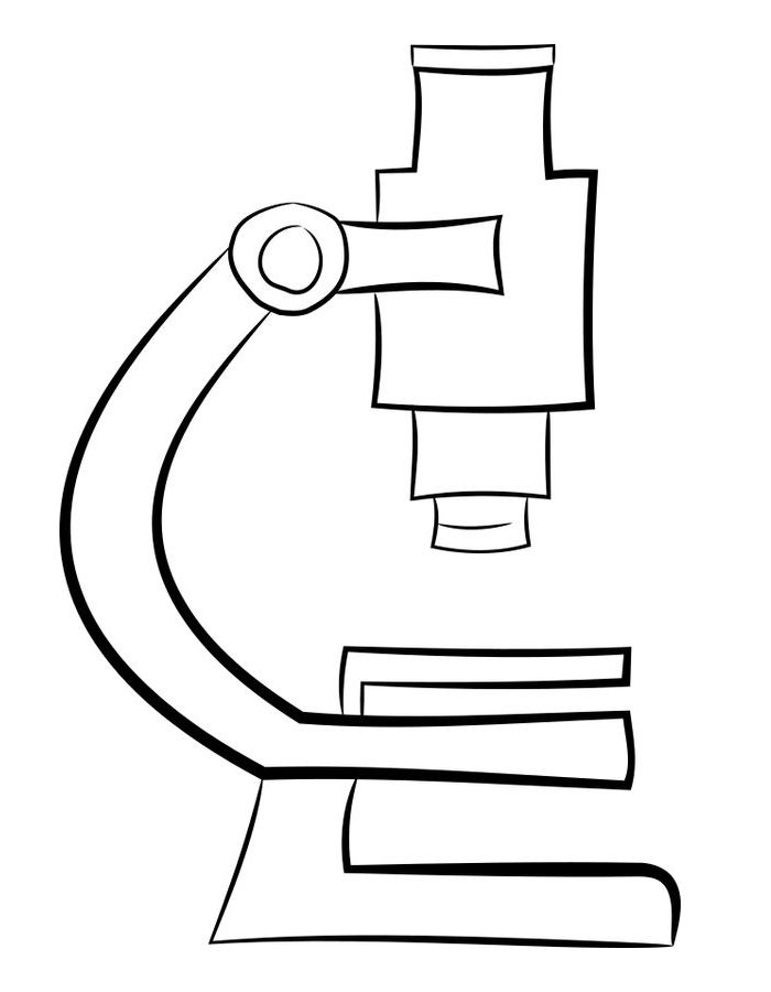Microscope Coloring Page
