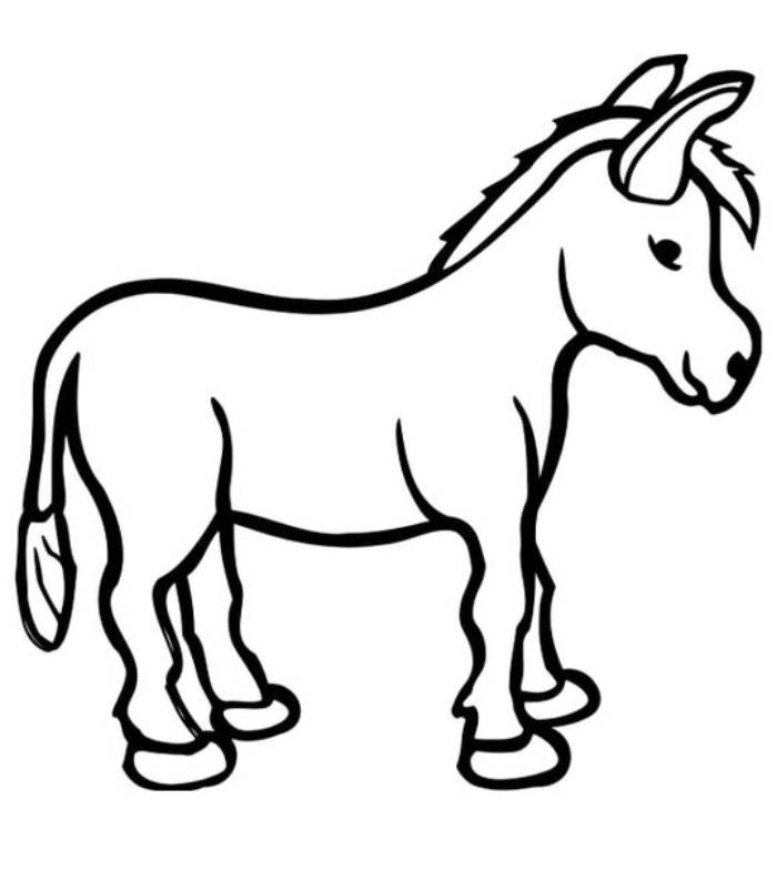 Donkey Coloring Pages (Free Printable PDF)