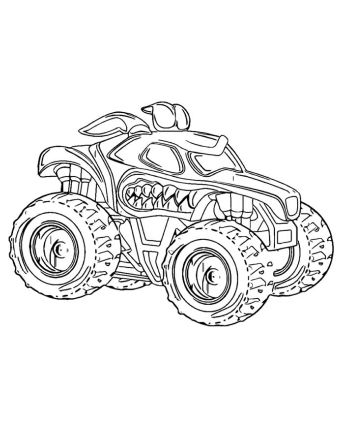 Monster Jam Coloring Pages (Free Printable PDF)