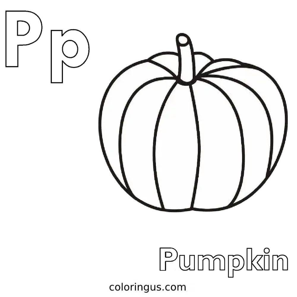 Letter P Coloring Pages (Free Printable PDF Sheets)