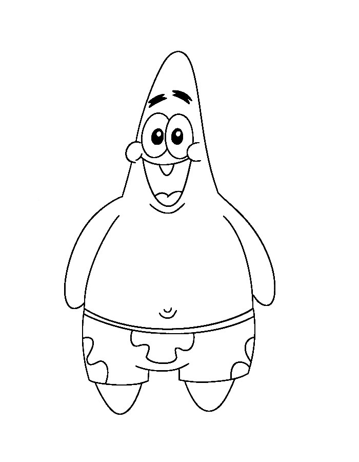 Patrick Star Coloring Pages (Free Printable PDF)