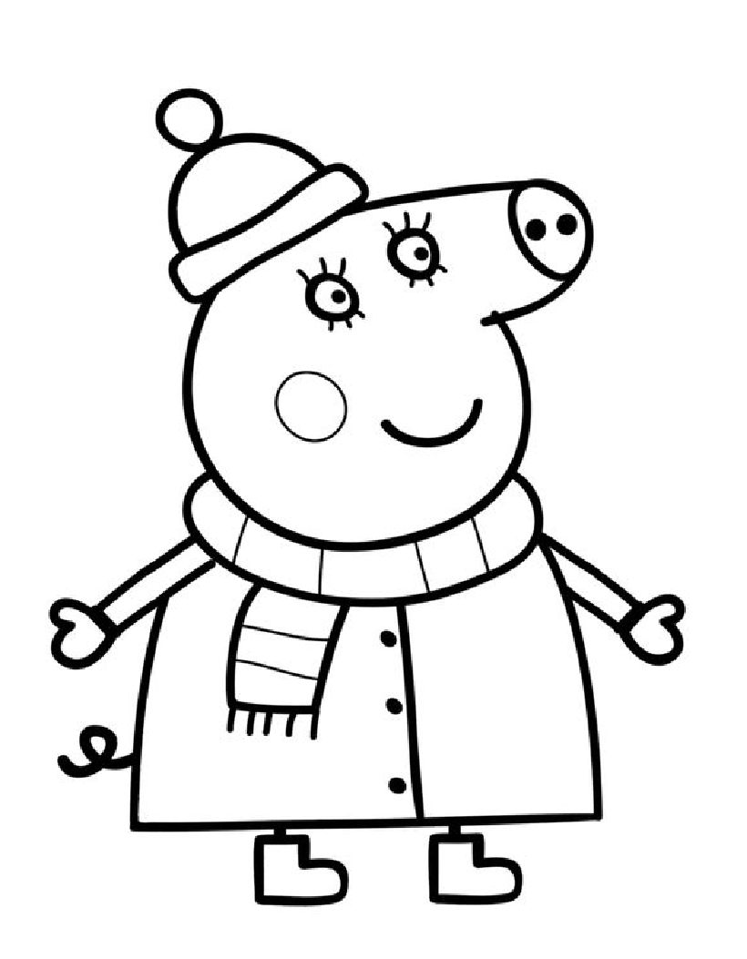 Peppa Pig Coloring Pages (Free Printable PDF)