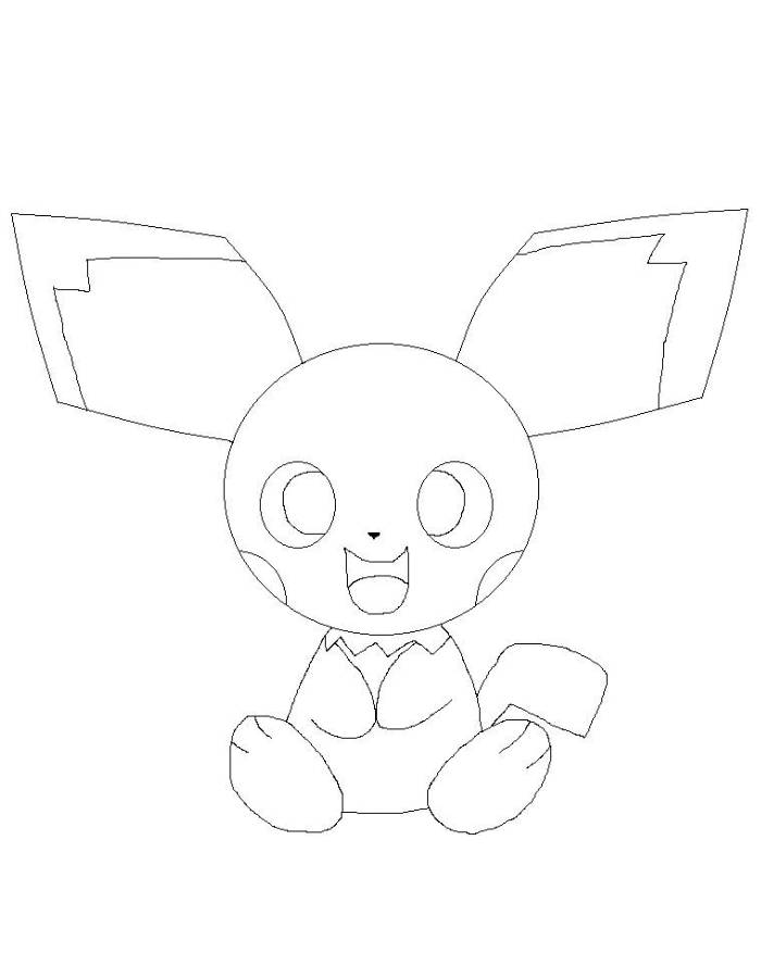 Pichu Coloring Pages (Free Printable PDF)
