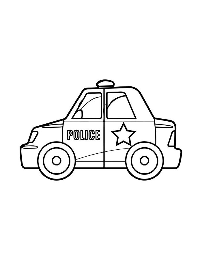 Police Suv Coloring Page (Free Printable PDF)
